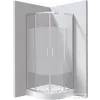 Deante FUNKIA EVO íves tolóajtós zuhanykabin zuhanytálcával 90x90 cm, intimo üveg, króm profil KYPZ0E99P