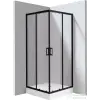 Deante FUNKIA zuhanykabin zuhanytálcával 90x90 cm-es, nero profil KYCZN099P
