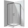 Deante FUNKIA zuhanykabin zuhanytálcával 90x90 cm-es, titanium profil KYCZD099P