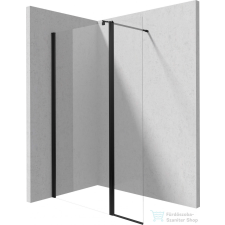 Deante KERRIA PLUS zuhanyfalhoz való behajtható ajtópanel, matt fekete KTSXN72P kád, zuhanykabin