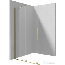 Deante PRIZMA walk-in zuhanyfal csúsztatható, 100 cm, szálcsiszolt arany KTJ_R30R kád, zuhanykabin