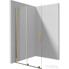 Deante PRIZMA walk-in zuhanyfal csúsztatható, 140 cm, arany KTJ_Z34R kád, zuhanykabin
