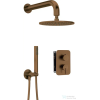 Deante SILIA falsík alatti zuhanyszett, keverő BOX-al és esőztetővel, szálcsiszolt bronz BXYYCQSM