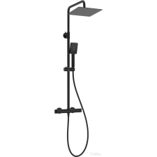 Deante THERM esőztető zuhanyoszlop, termosztatikus zuhany csapteleppel, fekete NAC_N4HT csaptelep