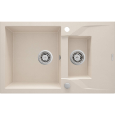 Deante ZQN_5513 Andante 1.5 medencés gránit mosogató csepegtetővel homok (ZQN 5513) mosogatótálca