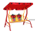 Debau Gyerek hintaágy katicabogár mintával kerti gyerek bútor kényelmes 2 személyes ülés