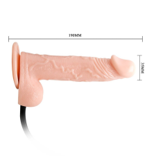 Debra Inflatable 7,5 vibrátor, realisztikus kialakítású, flexibilis, bőrszerű tapintású vibrátorok