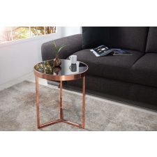 Deco ART DECO fekete réz lerakóasztal 50cm bútor