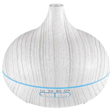 Deco Illóolajok és aromaterápiás diffúzor párásító funkcióval 500ml, időzítő, 7 szín, fehér illóolaj párologtató