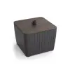  Deco Luzon műrattan napernyőtartós kerti asztal