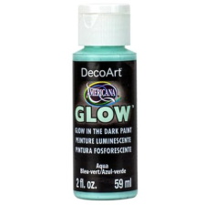 DecoArt Sötétben világító Textilfesték 59 ml Aqua SoSoft Fabric Glow (1 db) textilfesték