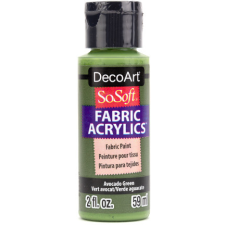 DecoArt Textilfesték 59 ml Avocado Green SoSoft Fabric Acrylics (1 db) textilfesték