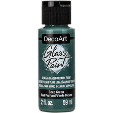 DecoArt Üvegfesték 59 ml Deep Green Mélyzöld DecoArt Glass Paint (1 db) üvegfesték