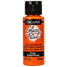 DecoArt Üvegfesték 59 ml Orange Narancs DecoArt Glass Paint (1 db) üvegfesték
