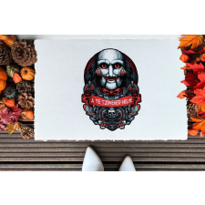 Deconline Customs Személyre szabható Halloweeni szőnyeg / lábtörlő 40x60 cm JIGSAW lakástextília