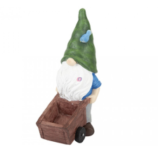 Deconline Garden Kerti törpe virágtartó talicskával 30 cm dekorációs kellék