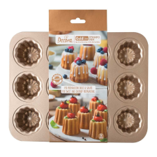 Decora sütőforma, canelé, fém, 34,7×24,5 cm sütés és főzés