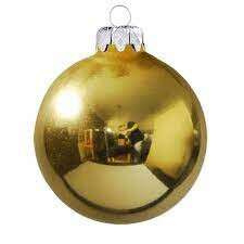 Decoration&amp;Design Kft. Arany gömb karácsonyfa dísz 10cm/db karácsonyfadísz