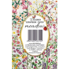 Decorer Papírkészlet 7x10.8 cm - Meadow - Scrapbook Paper (24 ív) decoupage papír
