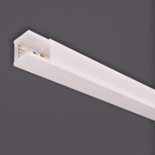 Decosa Kira oldalfali PU díszléc profil led szalagokhoz, opál búrával (200 cm) fehér tapéta, díszléc és más dekoráció