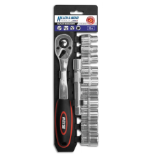 DEDRA 17L3012 dugókulcs készlet crv 12db, 1/2&quot;&quot; dugókulcs