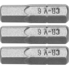 DEDRA 18A04H60-03 Csavarhúzó Bitek Hex, 25 mm, 3 Darab/Csomag (18A04H60-03) szerszám kiegészítő