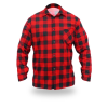 DEDRA BH51F1-S flanel ing piros, méret s, 100% pamut