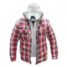 DEDRA BH63KF-S flanel pulóver, bélelt kapucnival, méret: s munkaruha