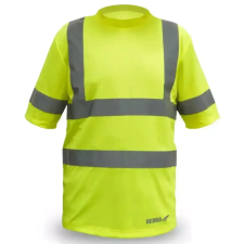 DEDRA BH81T1-XXXL férfi rövid ujjú póló, láthatósági, sárga, mérete xxxl férfi póló