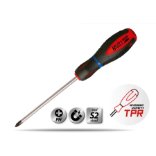 DEDRA Csavarhúzó csillag Phillips PH1x80mm, S2acél, 3anyagú fogantyú csavarhúzó