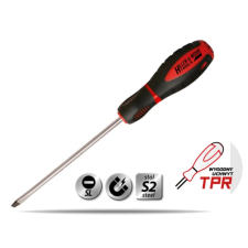 DEDRA Csavarhúzó lapos 5x100mm, S2acél, 3anyagú fogantyú csavarhúzó
