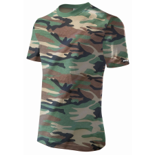DEDRA-EXIM Férfi rövid ujjú póló XXXL, camo, 100% pamut férfi póló