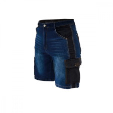 DEDRA Farmer rövidnadrág, méret XXL, denim 280g/m2 munkaruha