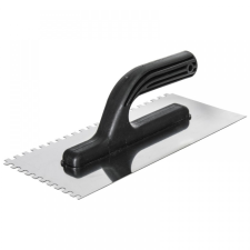 DEDRA Fogas simító, rozsdamentes acél 270x130mm 4*4 kőműves és burkoló szerszám