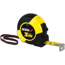 DEDRA M575P 5m/19mm mérőszalag, gumi borítással, nylon szalag, akasztó barkácsolás, csiszolás, rögzítés