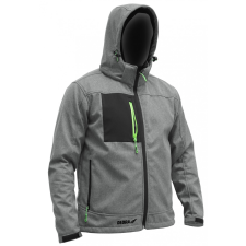 DEDRA Softshell kabát kapucnival, méretek: S, 96% poliészter+ 4% elasztán munkaruha