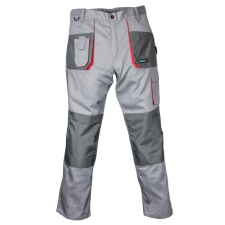 DEDRA Védőnadrág S/48 méretben, szürke, Comfort line, 190g/m2 grammatúra munkaruha