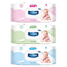 Deep Fresh nedves törlõkendõ Extra Soft kupakos 72db törlőkendő
