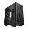 Deepcool Számítógépház - CH370 (fekete, ablakos, 1x12cm ventilátor, Mini-ITX / Mico-ATX, 2xUSB3.0)