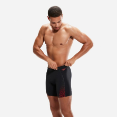 Default Speedo Fürdőruha, úszódressz, úszónadrág ECO END+ PRO MID JAM V2 AM BLACK/RED (UK) férfi