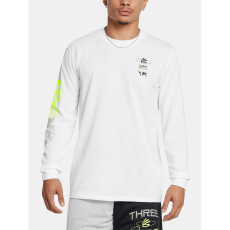 Default Under Armour Póló Férfi póló Under Armour Curry HW Verbiage LS Tee-WHT férfi
