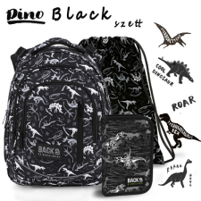 DEFORM Dinoszauruszos ergonomikus iskolatáska szett – Black Premium iskolatáska