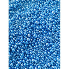 Dekor cukorgyöngy 3mm metál kék - 100g sütés és főzés