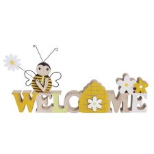  Dekor fa welcome méhecske tábla 30x13,5 cm dekorációs kellék