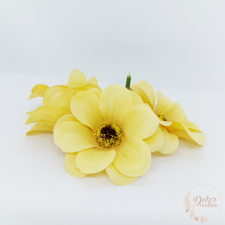  Dekor fejvirág 4 - sárga dekorációs kellék