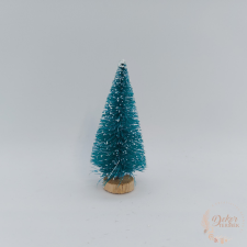 Dekor fenyőfa - élénk zöld - 8 cm dekoráció