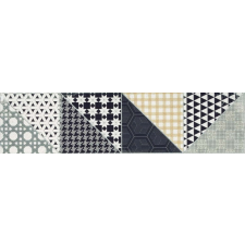 Dekor Rako Deco patchwork színkeverék 15x60 cm matt DDPSU659.1 járólap