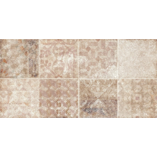  Dekor Rako Piazzetta patchwork barna 30x60 cm matt WARV4262.1 csempe