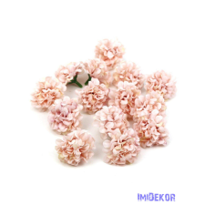  Dekor selyemvirág fej 5cm 14db/csomag - Rózsaszín dekorációs kellék