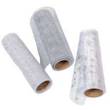  Dekor tekercs háló ezüst 14,5x200cm dekorációs kellék